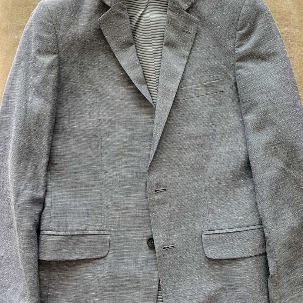 Boys’s Suit - Size 14-Used Like New
Two Shirts-white size 14 / blue size 14.5/37